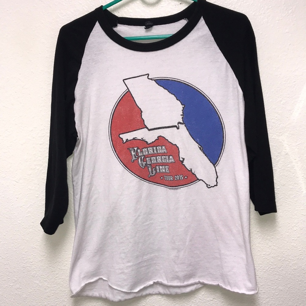 Tultex 2015 Florida Georgia Line Tour Concert Jersey Small Cotton T-Shirt